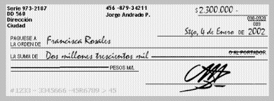 cheques