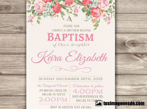 invitaciones de bautizo