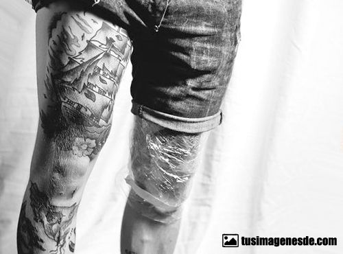 tatuajes para hombres en la pierna